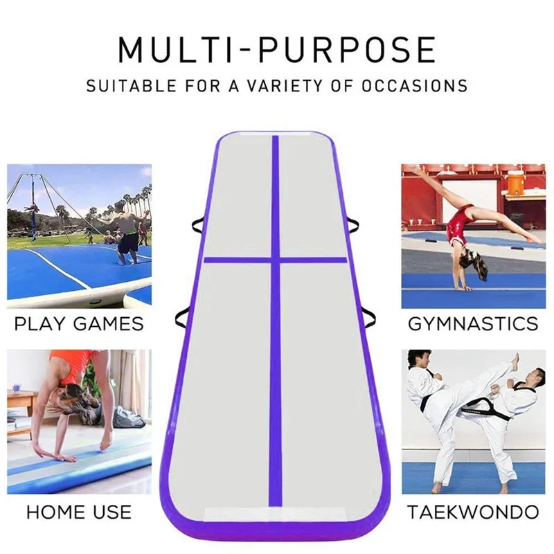 

Free Shipping 5M 2M 0.1M Inflatable Gymnastics Mattress Gym Tumble Air track Floor Tumbling Air Track mat For Adults or Child