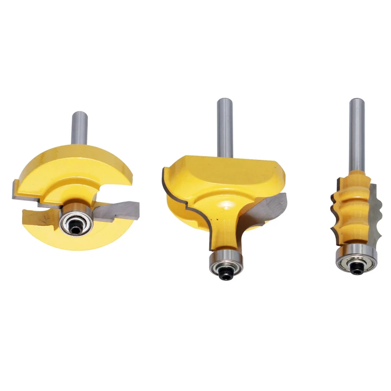Imagem -04 - Chwjw-grande Corte Cortador de Madeira para Carpintaria Ferramentas Elétricas Picture Frame Moldagem Router Bit Shank mm 13 Pcs
