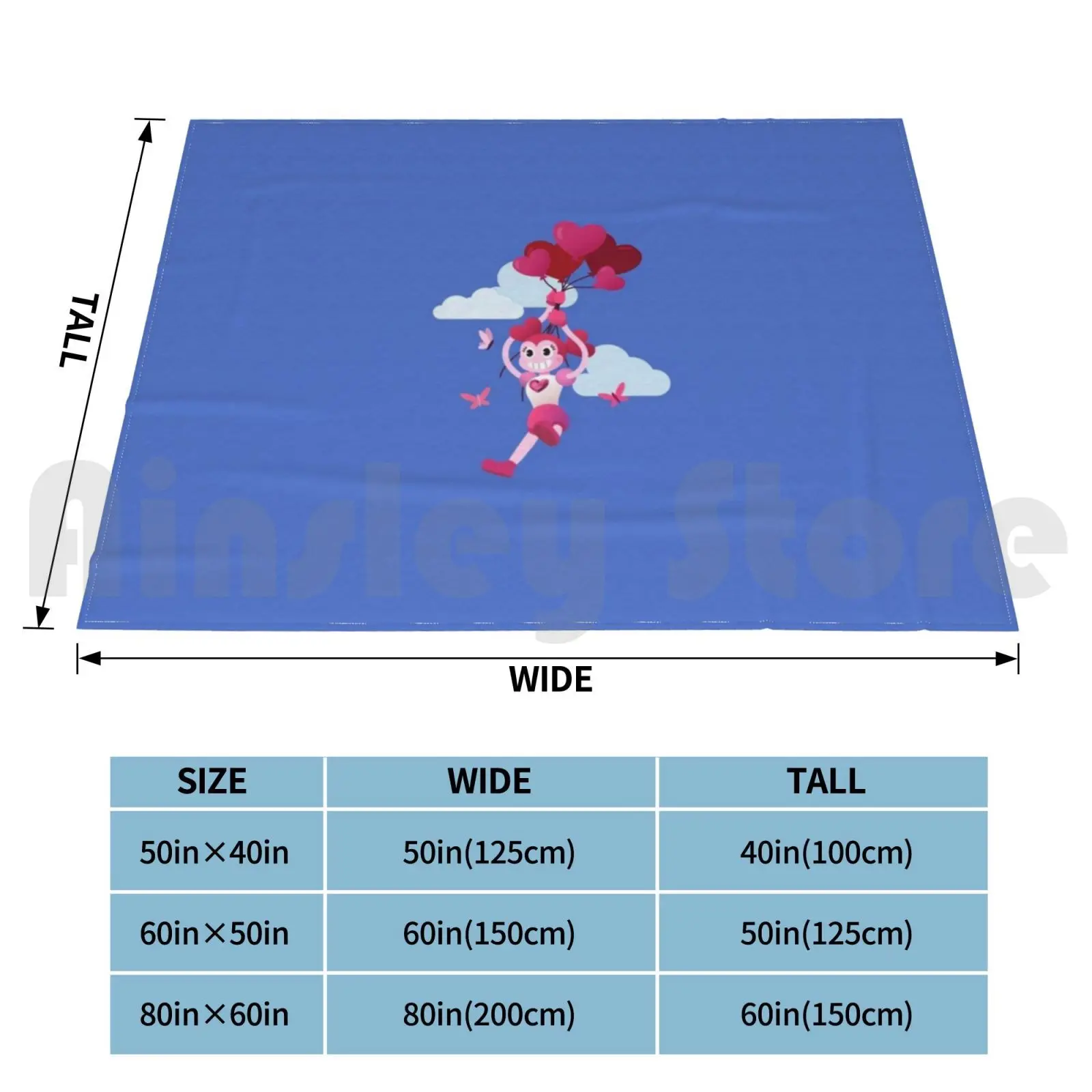 Spinel Balloons Blanket For Sofa Bed Travel Steven Universe Spinel Balloons Hearts Love Cheer Up Flying Smile