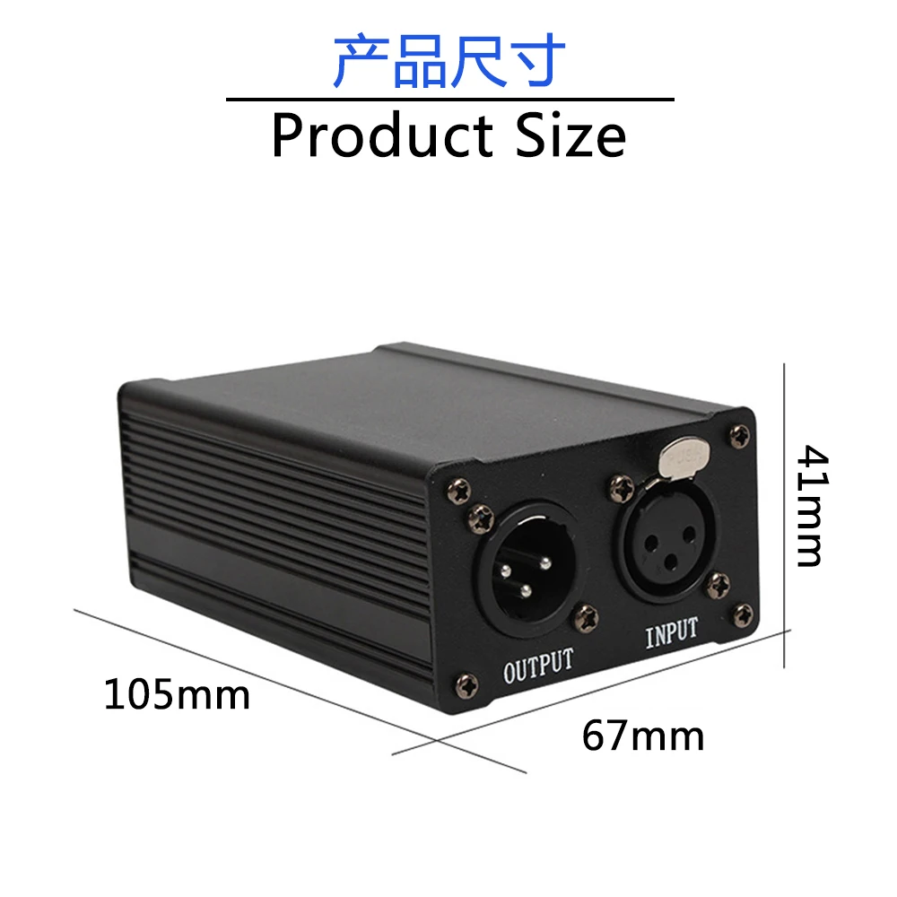 GAZ-PS02 Professional 48V Phantom Power Supply ไมโครโฟนคอนเดนเซอร์ Phantom Power แหล่งจ่ายไฟ USB