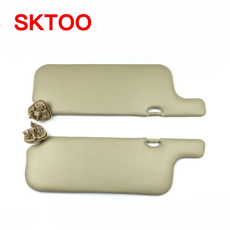 SKTOO For Toyota Corolla 2003-2012 Beige Inner Front Windscreen sun visor with makeup mirror