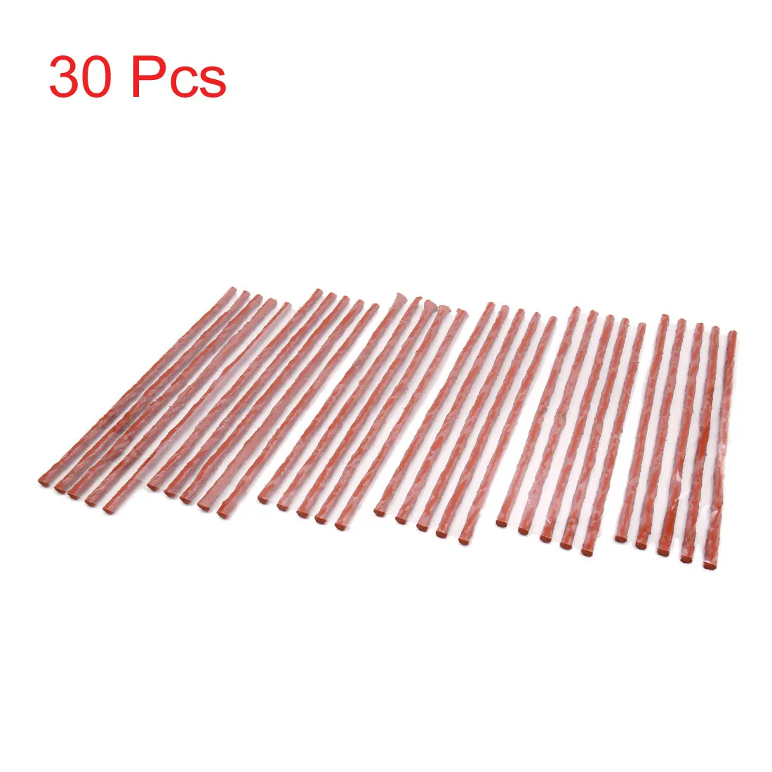 X Autohaux 30Pcs Vulcanization Tyre Tire Tube Repair Plug Patch Seals Rubber Strip for Bike Bicycle Cycling Repair Tool