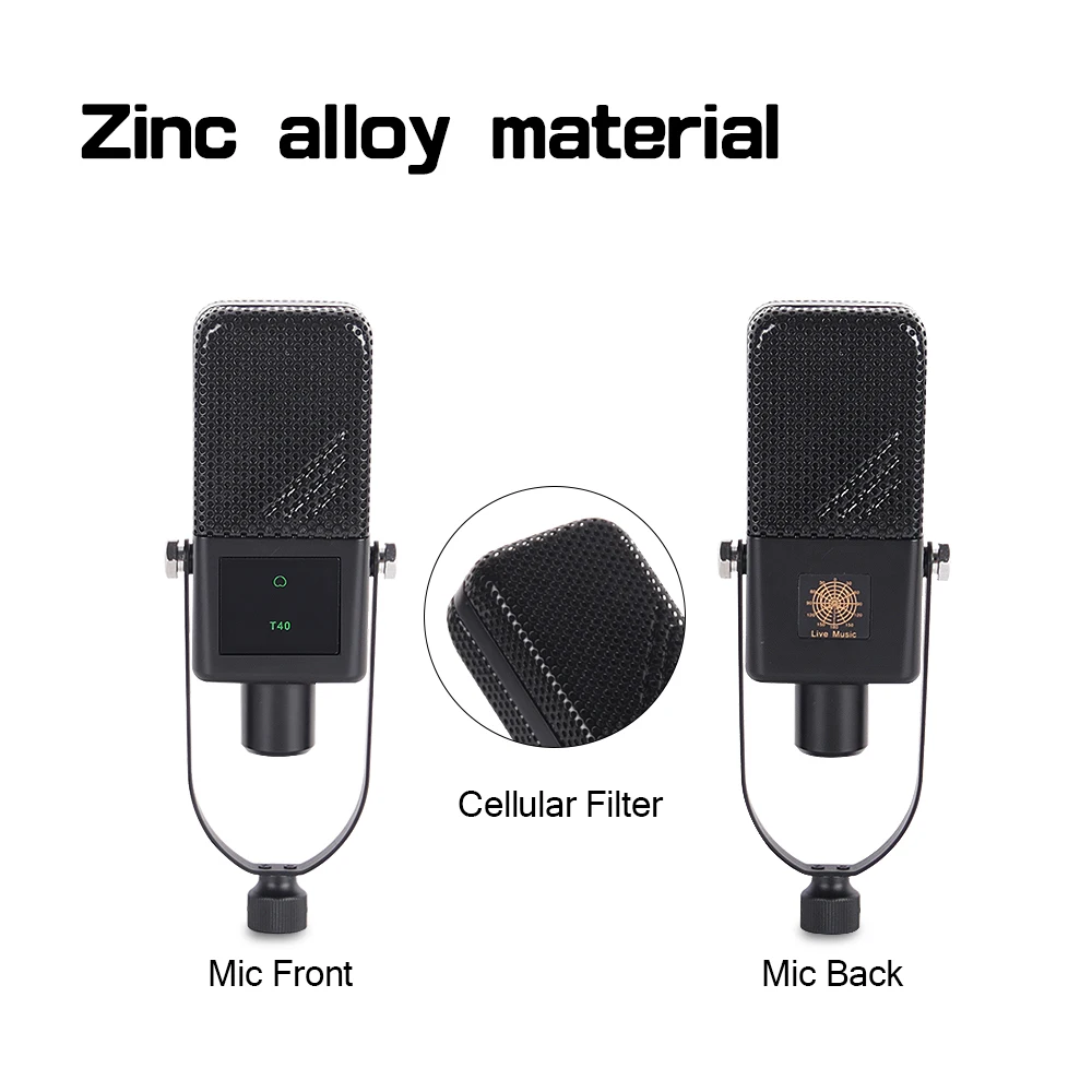 Microfone condensador para pc cm200, microfone com conector de 3.5mm, plug and play, com mini tripé, gravação de som para transmissão ao vivo/celular