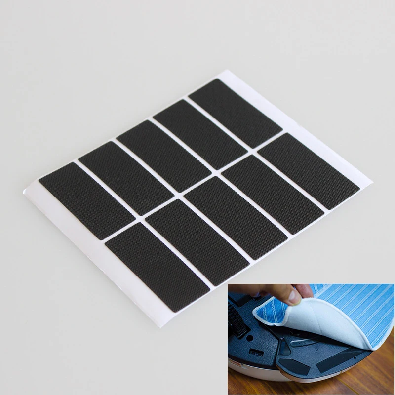 10Set/Lot Vacuum Cleaner Velcro Rubber Magic Stickers For Xiaomi Conga Neato Ecovacs 360 iRobot Roomba Robot Vacuum Accessories