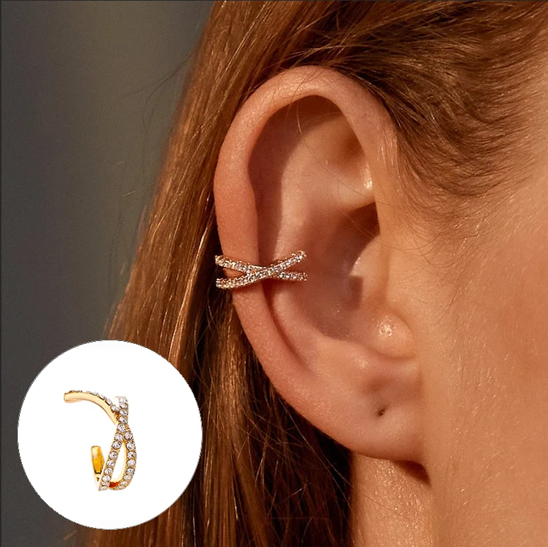 1PC Punk Metal Ear Cuff Ear Clip for Women No Pierced C Shape Geometric Small Earcuff Ear Wrap Earcuff Clips Jewelry