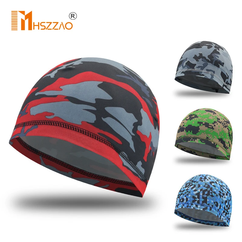 1 Pcs  Cycling Men Cap Bicycle Lining Quick Drying Helmet Inner Hat Sun Block Summer Fishing Breathable Sports Lady Cap