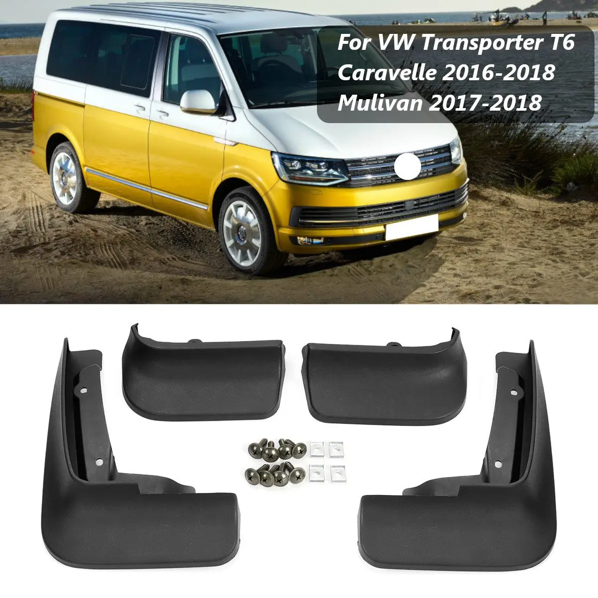 Car Mud Flaps For For Mulivan 2017-2018 For VW Transporter T5 for Caravelle Multivan 2004-2015