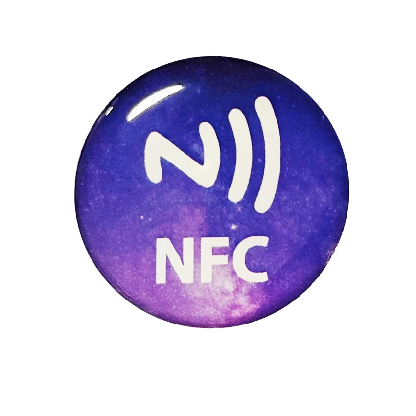 Pegatina NFC, etiqueta de funda de teléfono de redes sociales, pegatina epoxi impermeable NFC para compartir información de contacto