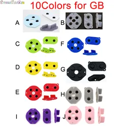 Botones de goma de silicona conductora para Nintendo Game Boy GB, 1 Juego, DMG-01, d-pad para Gameboy GB, amarillo, verde, azul, Rosa