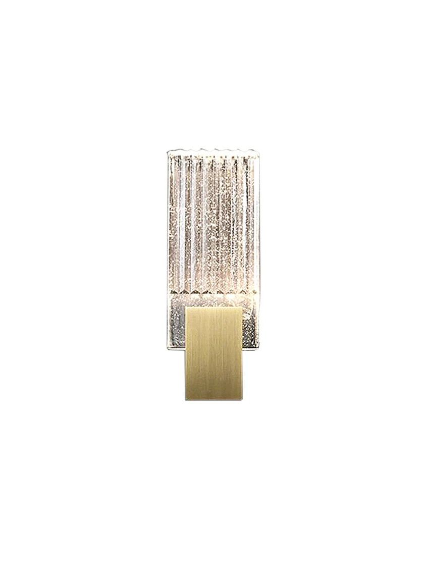 Luxury Post Modern Block Crystal Wall Lamps Living Room Design Bedroom Bedside Lamp Aisle Corridor Wall Sconces Lights Fixtures