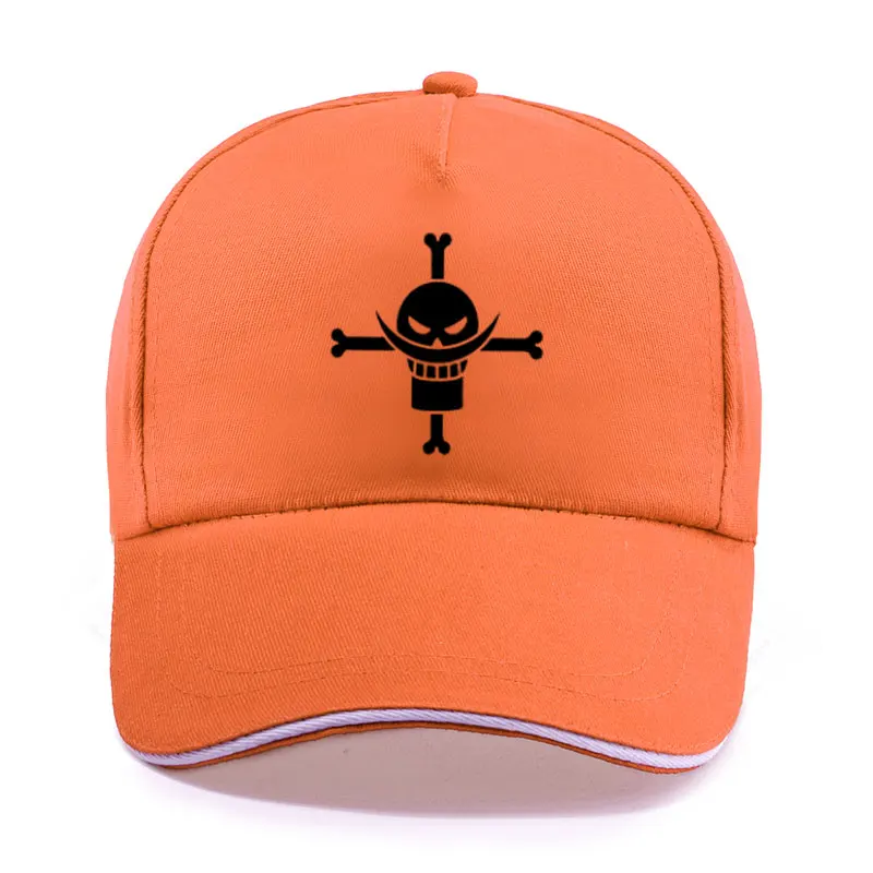 Nowe Anime One Piece Edward nowa brama broda czapka z daszkiem Unisex kobiety mężczyźni bawełniany kapelusz czapki z prostym daszkiem czapki Trucker