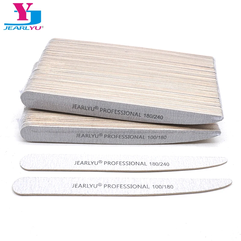 10 Pcs/lot Wooden Nail File 100/180/240 Grit Nail Files Block Buffer Beauty Tools Knife Emery Board Nails Accessories Manicure