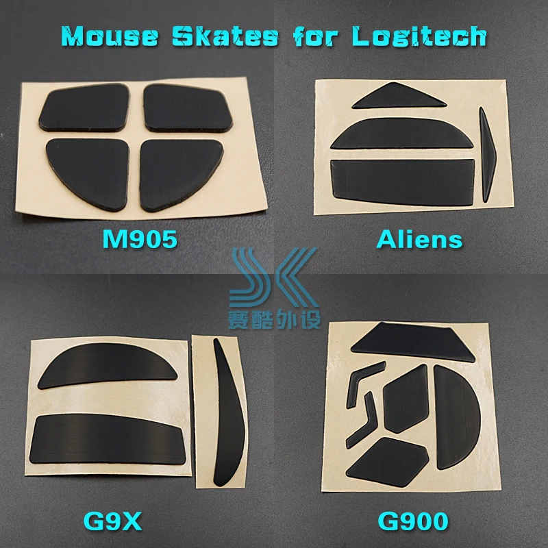 1PCS 3M Mouse Skates for Logitech G900 G903 G9 G9X M950 Alens Anywhere 2S M905 PRO wireless Gaming Mouse 0.6MM Replace foot