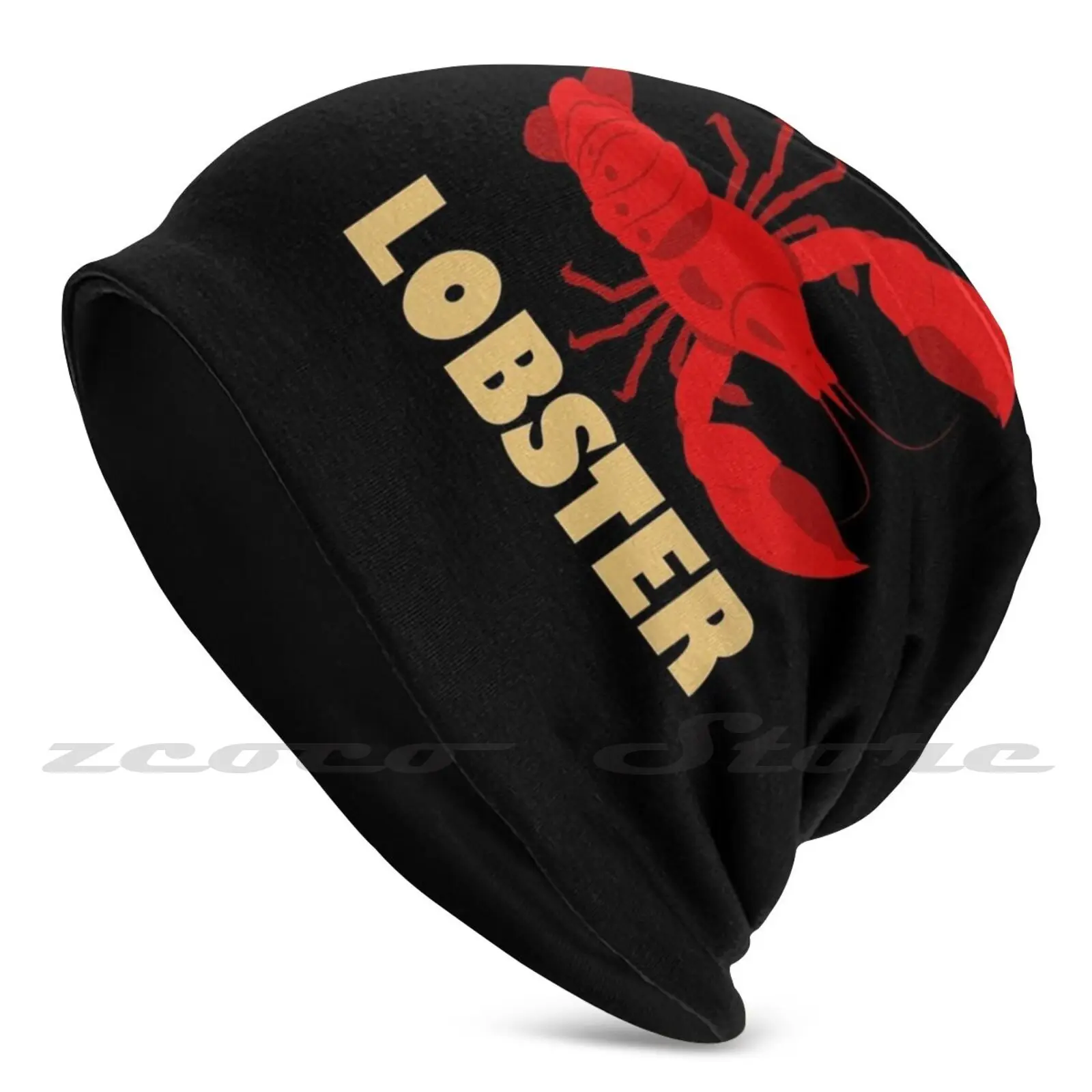 Lobster Crawfish Shrimp Crayfish Seafood Knit Hat Hedging Cap Soft Elasticity Outdoor Sports Leisure Lobster Lobsters Seafood