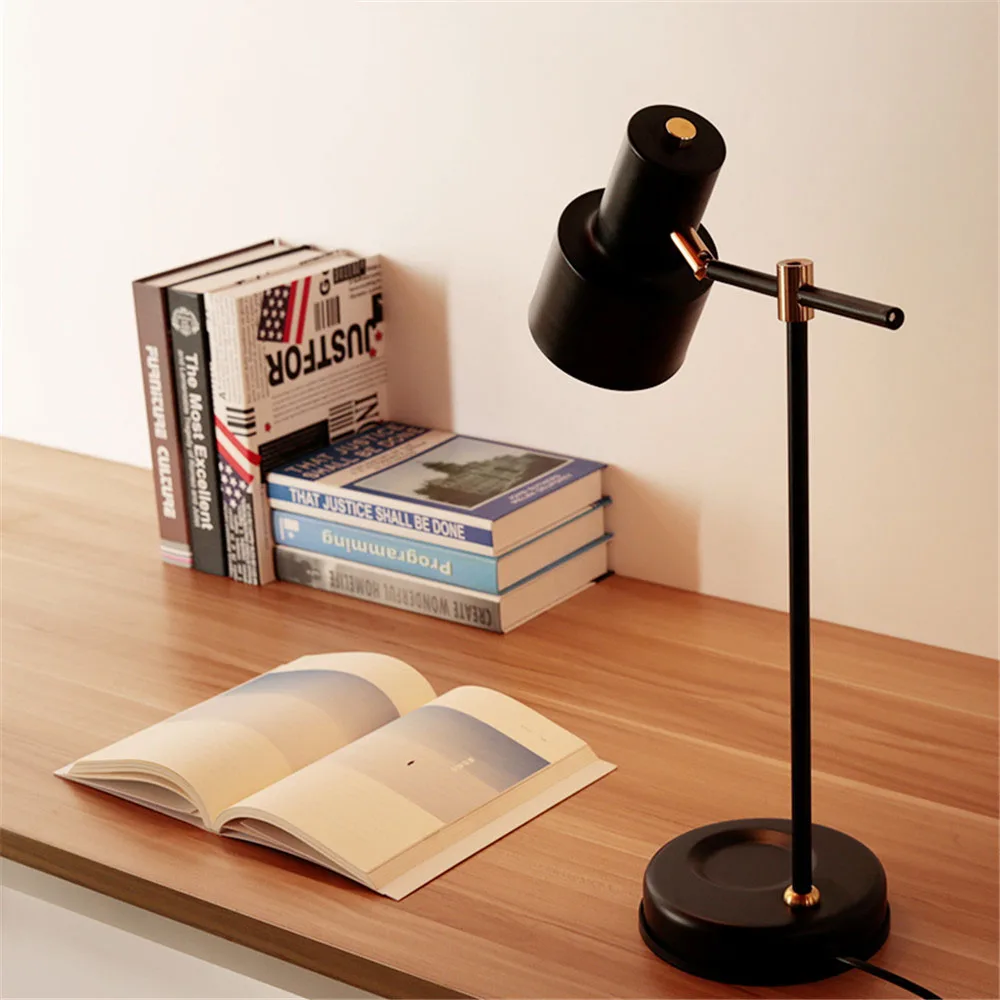 Nordic Table Lamp Led Eye Protection Desk Lamp College Student Creative Study Bedside Lamp Table Lights for Home Lighting