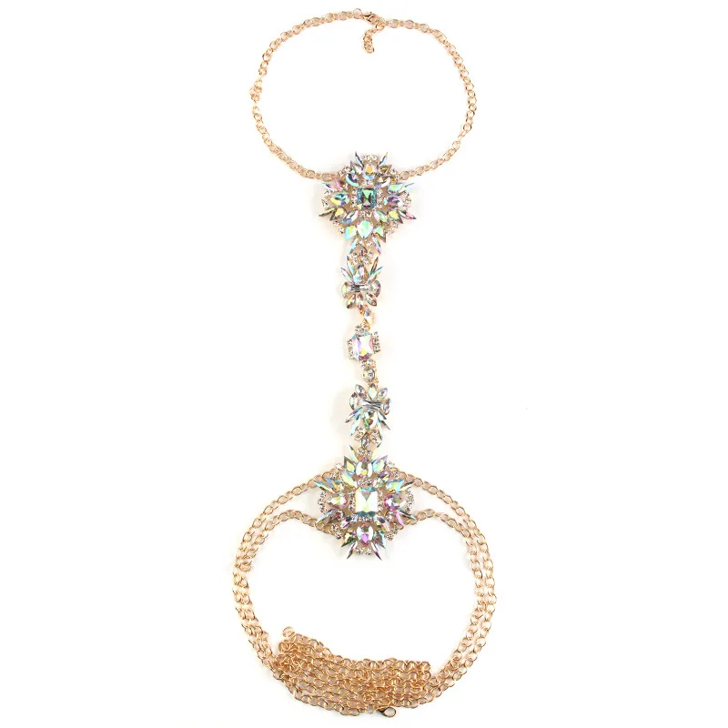 Fashion Women Necklace Luxury Crystal Rhinestone Flower Summer Beach Jewelry Accessories