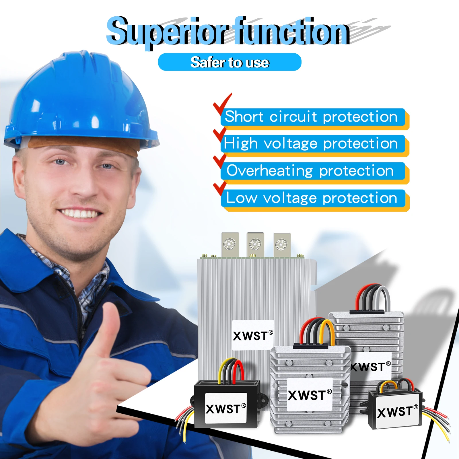 Imagem -05 - Conversor de Potência de Xwst 48v 60v 72v 40-90v a 36 v Desliza 90 Volts ao Redutor de Tensão do Fanfarrão de 36 Volts 20a para Carros de Golfe Veículos o