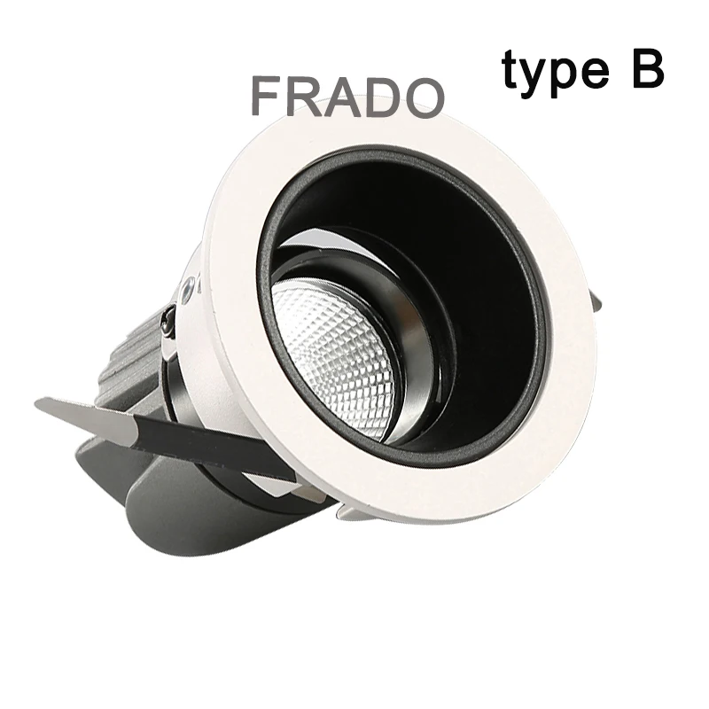 Hohe Helle 5W 7W 12W 20W 30W Dimmbare COB LED Downlights 24 Winkel Leuchte Einbau lichter der decke Unten Lampen Garantie – Detail 5