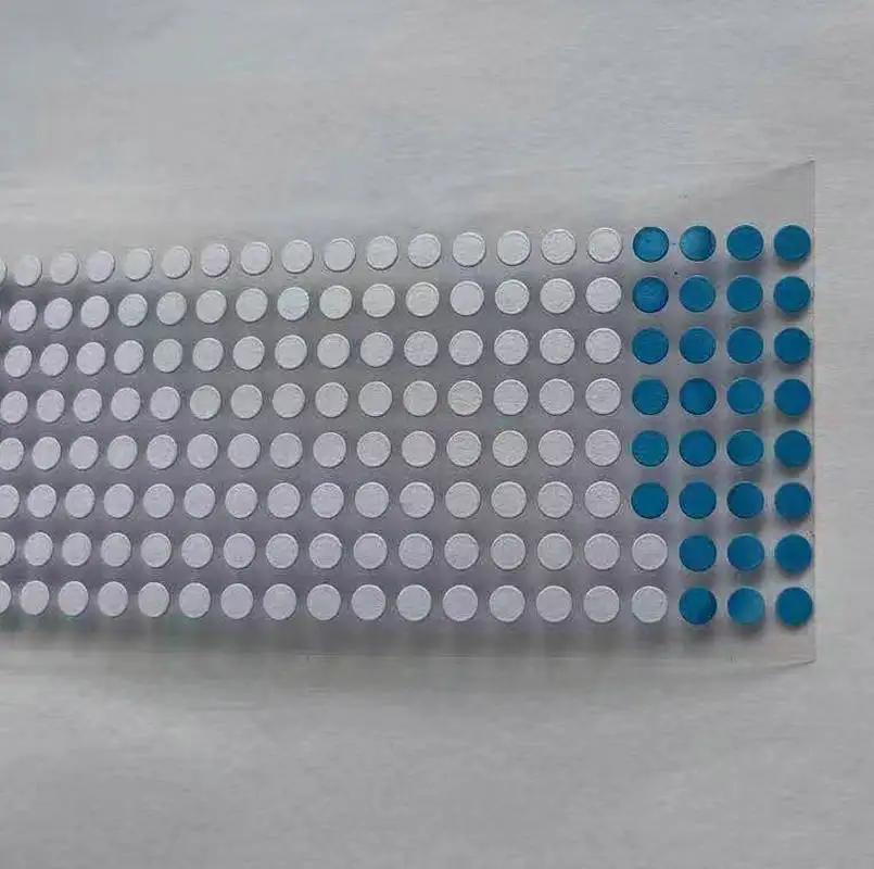 new! 1000 pieces of 4mm labels turn red and blue when exposed to water.