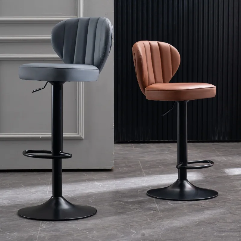 Bar chair northern Europe up and down rotation modern simple luxury home bar chair iron high chair bar coffee shop Hamburg shop