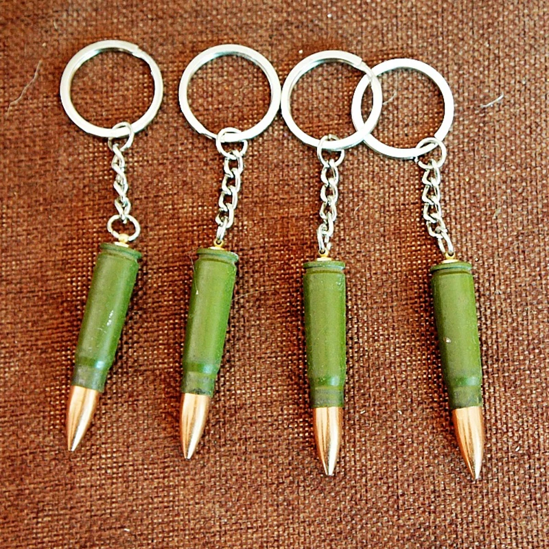 1PC Car Key Holder Key Rings Men Women Bullet Shape Earpick Ear Pick Spoon Keychain Couple Lovers Keyring Auto Car Accessories