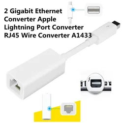 New Thunderbolt 2 Gigabit Ethernet Converter Apple Lightning Port Converter RJ45 Wire Converter A1433