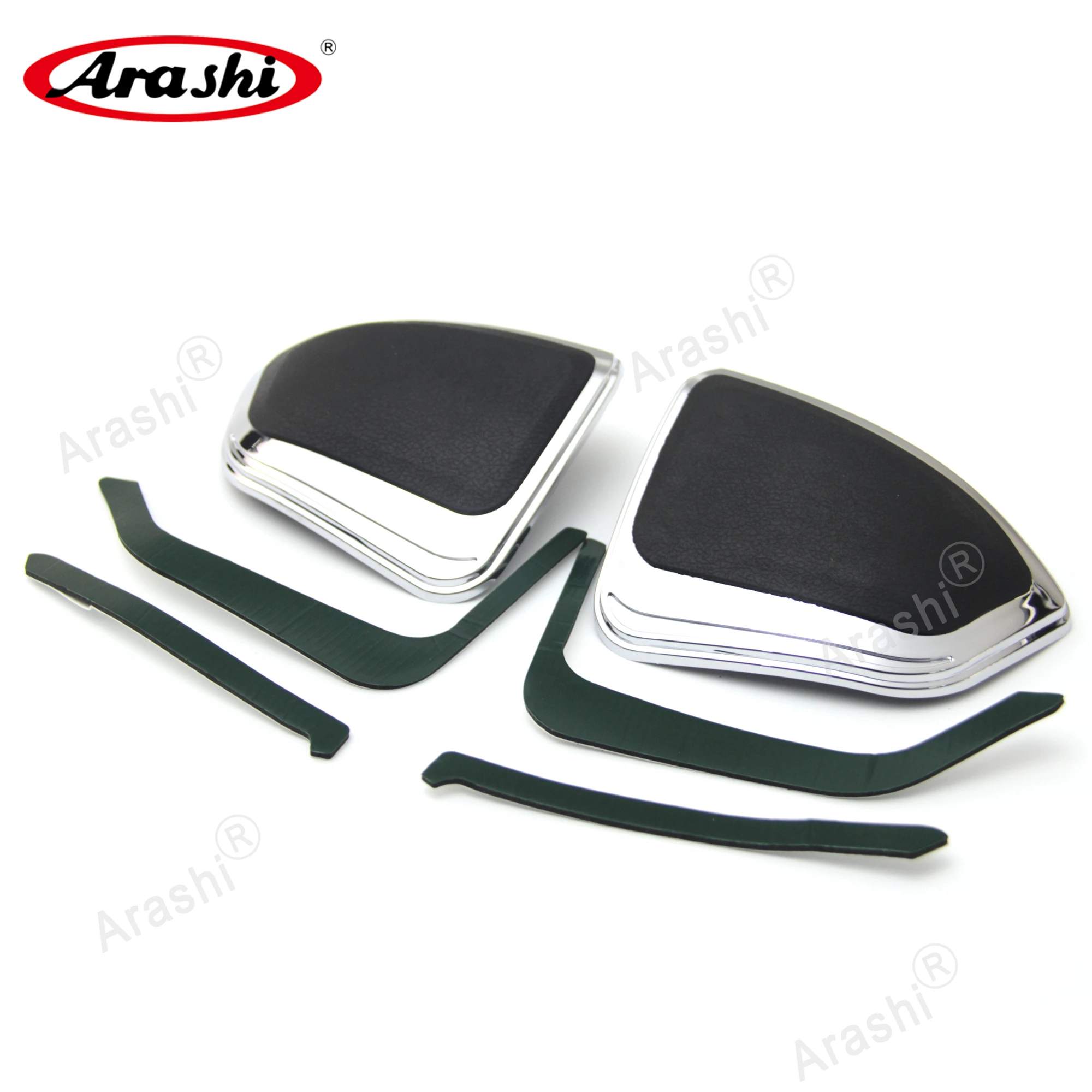 

Arashi GL1800 Saddlebags Front Protector Pads For HONDA All Goldwing GL 1800 & F6B 2012 2013 2014 2015 2016 2017 Black Chrome