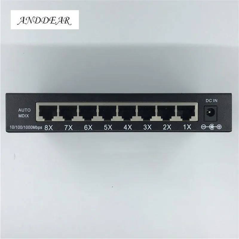 Oem é neuwe-デスクトップ金属シェル,8ポート,rj45イーサネットスイッチ,10/100/1000 mbps lanハブschakelaar 8