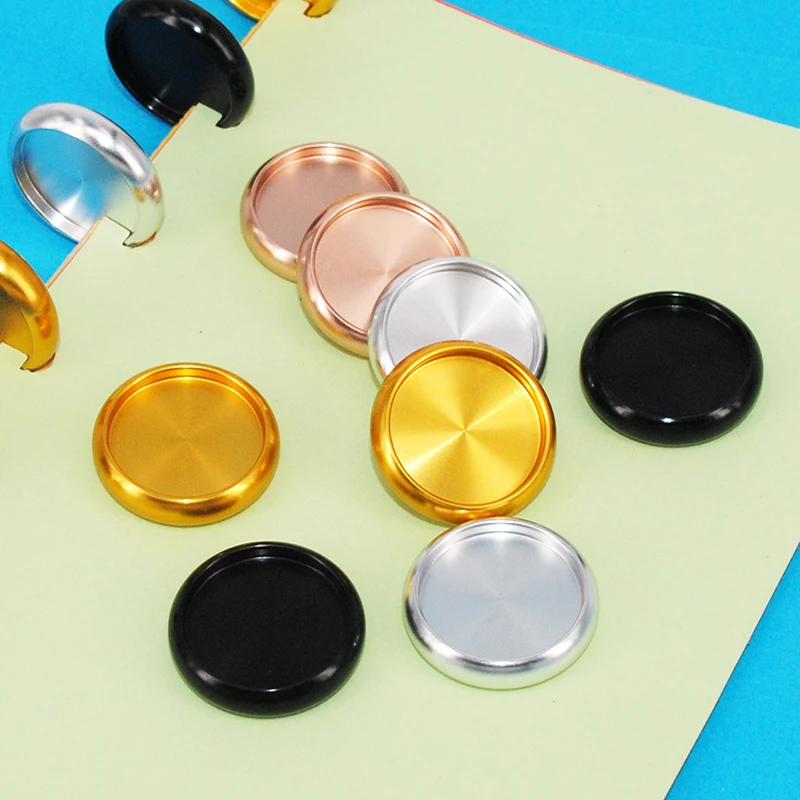 12pcs 24mm Metal Expander Rings Notebook Binding Discs Planner Discs Binder Mushroom Hole Binder Rings DIY Planner Accessories