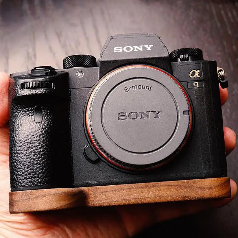 

For Sony a9 A7m3 A7RIII ILCE-7RM3 A7R MKIII Walnut Wooden Wood Hand Grip Plate Bracket