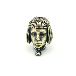 Outdoors DIY Tools EDC Brass Girl Knife Beads Lanyard Pendants Key Rings Accessories