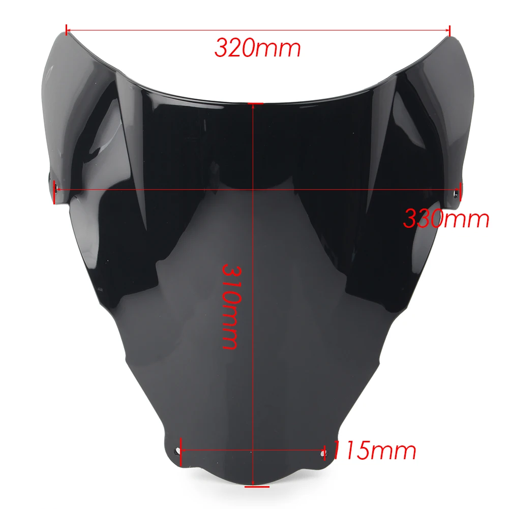 SV 650 1999-2002 Motorbike Windshield Windscreen Double Bubble For SUZUKI SV650 SV650S 1999 2000 2001 2002 ABS Plastic