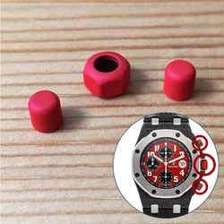 rubber push button crown cap cover for AP Audemars Piguet ROO Royal Oak Offshore 42mm chronography watch