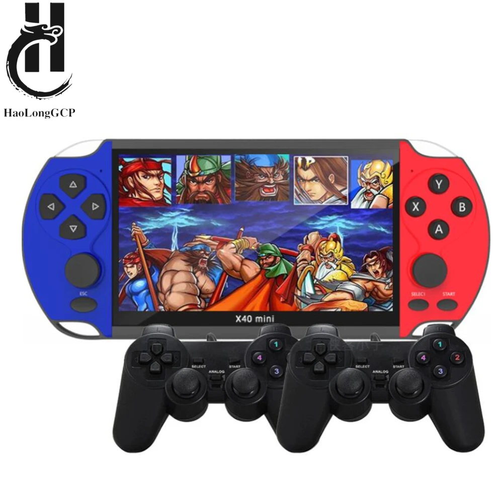 

X40 Mini 6.5 inch Screen Portable Handheld Game Console 8G/32GB 5000 games for mega drive/snes support video/music/photo/tv out