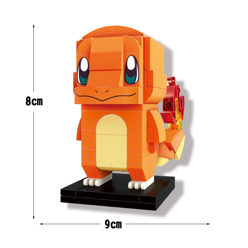 BrickHeadz Pokemon Pikachu Elf Ball Pocket Monsters Building Blocks Bricks Set Classic Anime Movie Dolls Model Kids Cartoon Toys