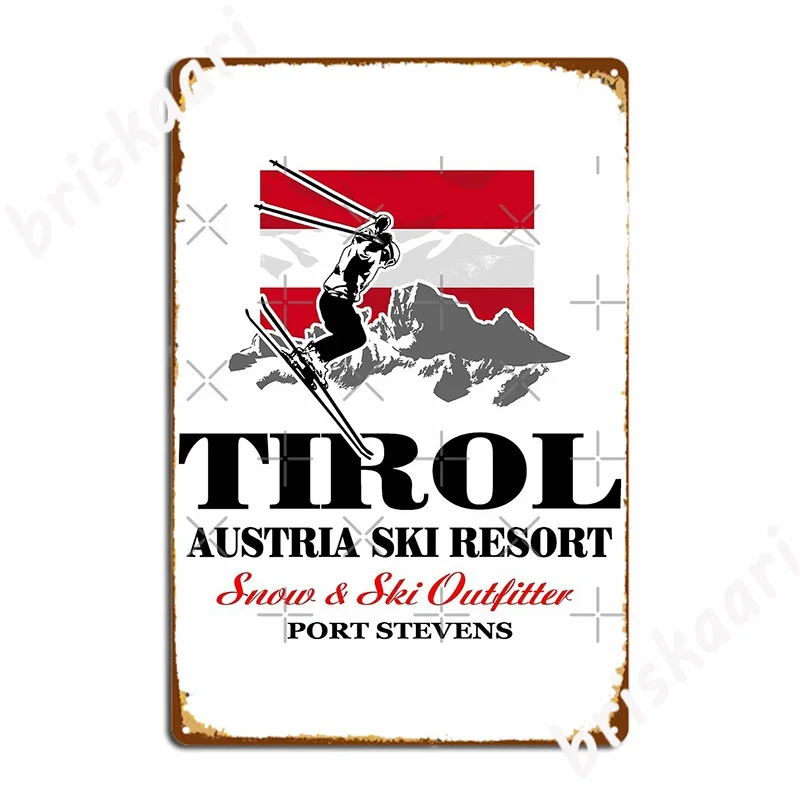 Alpine Austria Tyrol Tirol Flag Metal Sign Wall Cave Kitchen Create Wall Decor Tin Sign Posters