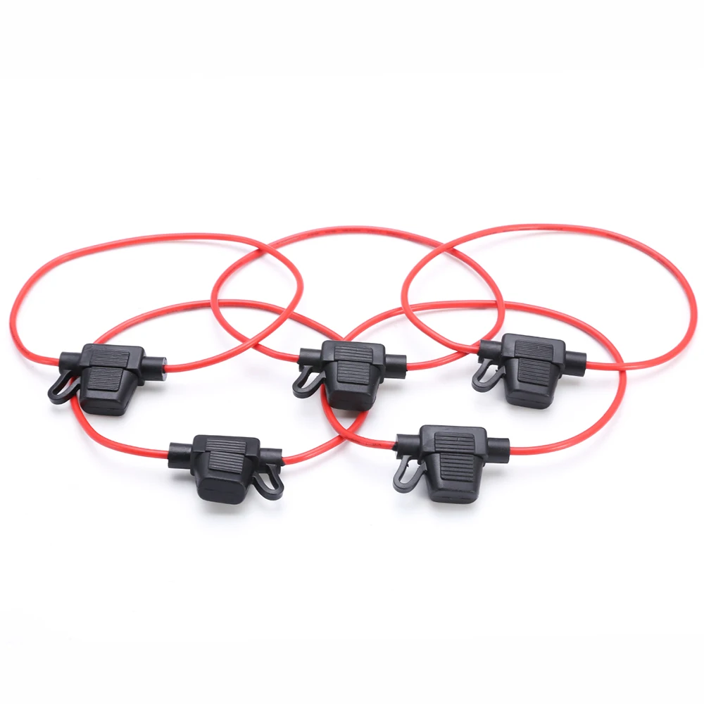 5 PCs Car fuse holder mini wire 16awg car fuse holder mini fuse holder