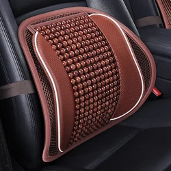 Car Seat Waist Cushion Office Chair Massage Back Lumbar Support Mesh Cushion Pad Black Mesh Back Lumbar Cushion for Car Driver