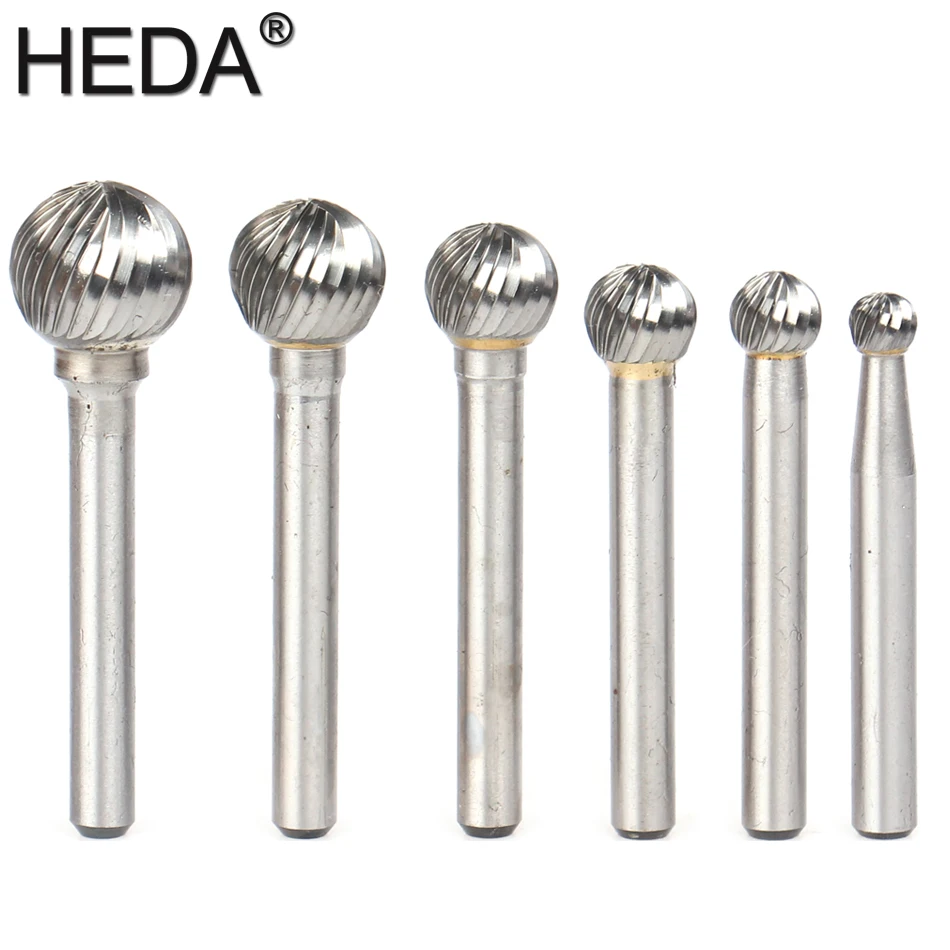 HEDA-مجموعة أدوات يدوية لنقش الخشب ، 6 مللي متر-16 مللي متر كربيد التنجستن ، قاطع دوار ، ملف معدني