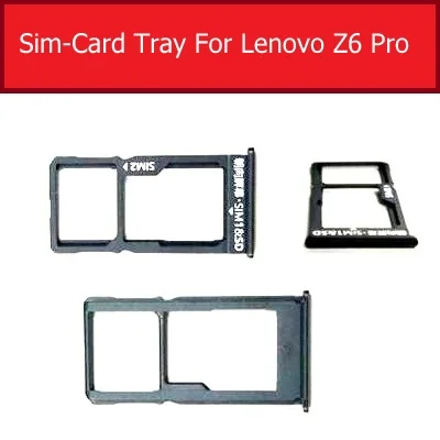 

SIM Card Tray Reader Holder Slot Adapter For Lenovo Z6 Pro Sim Tray Card Slot Holder Adapter Repalcement Parts