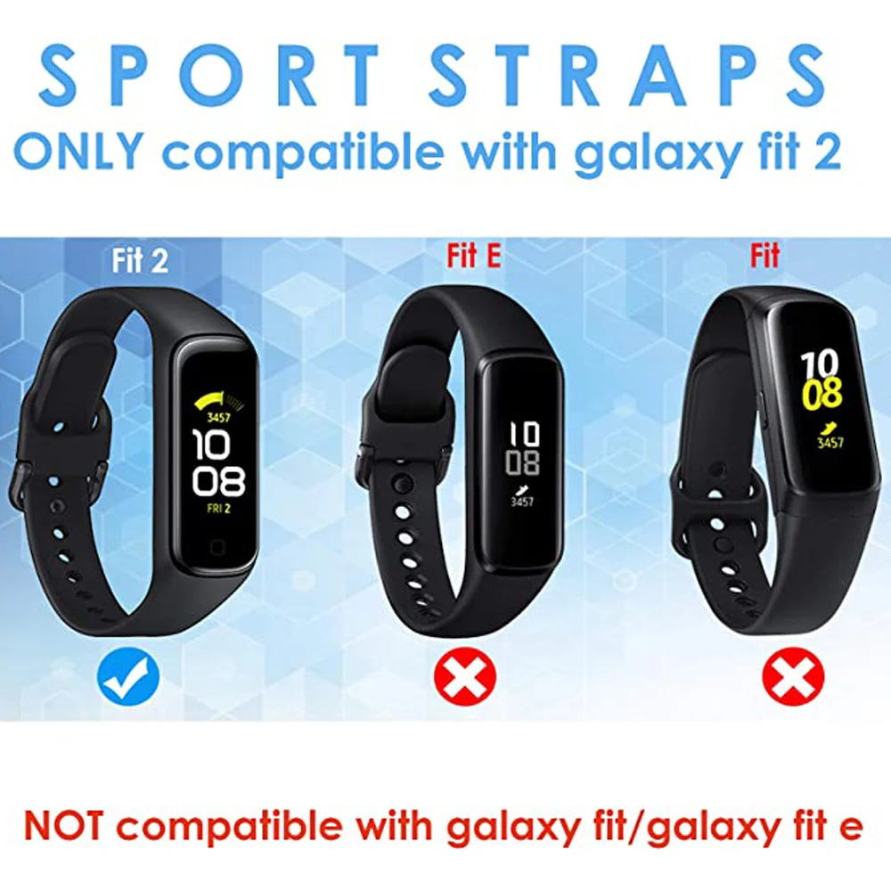 Silicone Sport Watch Band, Strap para Samsung Galaxy Fit 2 SM-R220, Pulseira de substituição, Pulseira para Samsung Galaxy Fit2 Correa