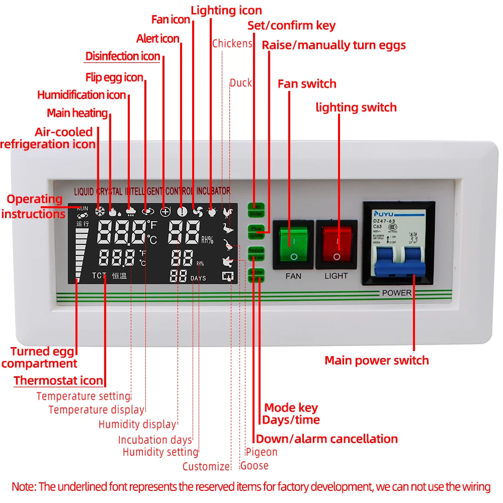 XM-18SD Multifunction Incubator Controller Automatic Temperature Humidity Controller For Chicken Duck Goose Egg Hatching 30% off