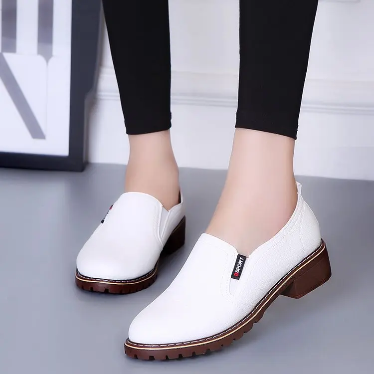 

Brand new ladies casual flat shoes round toe lace-up Oxford shoes ladies soft leather brogue women's shoes fashion shoewholesale