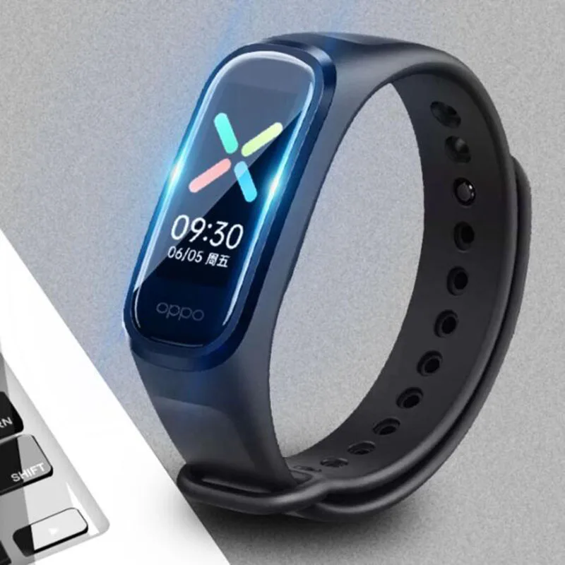 Bộ 5 TPU Trong Suốt Đeo Thông Minh Bảo Vệ Bộ Phim Bảo Vệ Cho OPPO Ban Nhạc Vòng Tay Thông Minh Dây Full Màn Hình Bìa Bảo Vệ Phụ Kiện