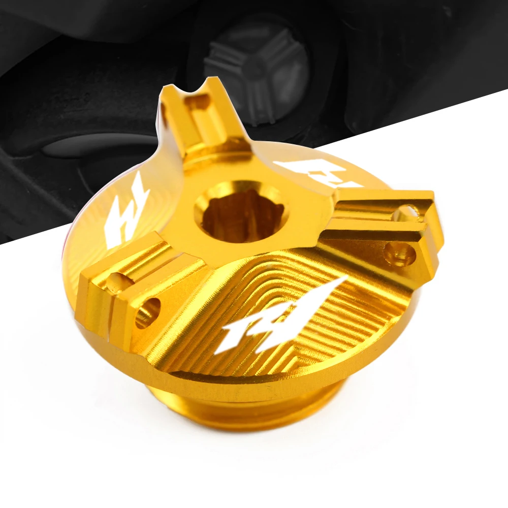 

Motorcycle CNC Engine Oil Cap Bolt Screw filler cover For Yamaha R1 YZF-R1 1998-2015 2012 2013 2014 2016 2017 Motorcycle Accesso