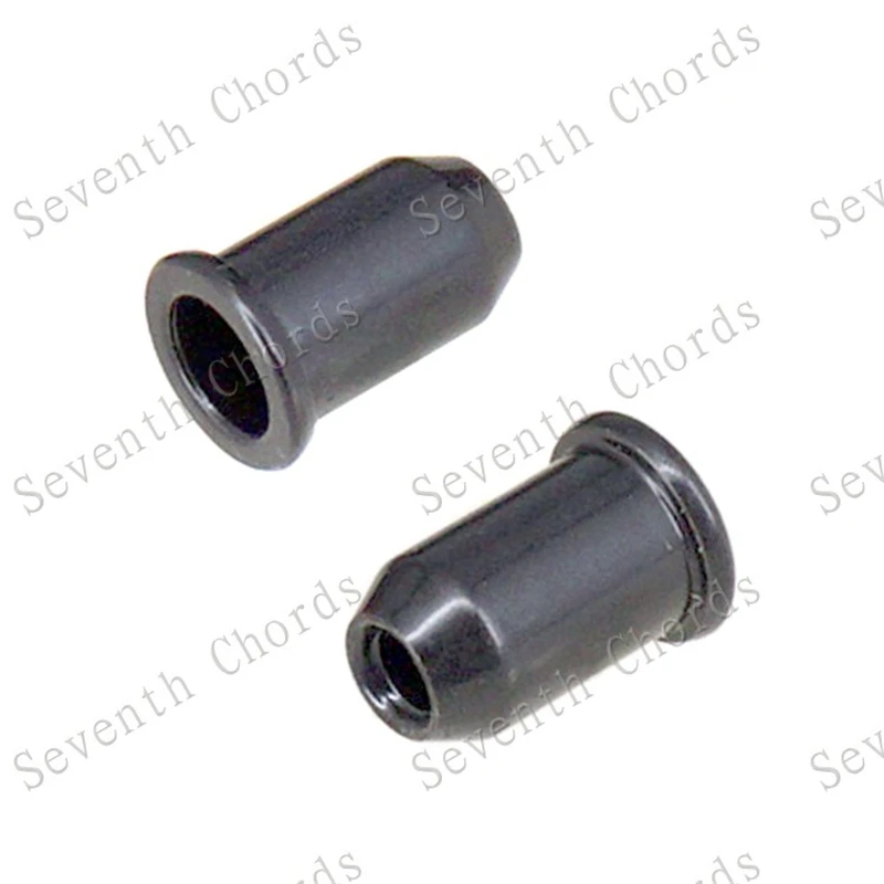 12Pcs Chrom Schwarz Gitarre String Montage Aderendhülsen Buchse Set Für Elektrische Gitarre Brücke Gitarre String Retainer Gitarre Teile – Detail 8