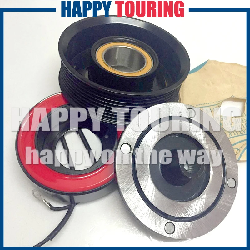 AC A/C Compressor Clutch Assembly Pulley PV8 7SBU17C for BMW 5-Series F18 F10 F11 523i 528i 530i 3.0 64529165808 447160-1230