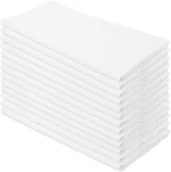 100% Cotton napkin, Reusable and Washable Thick Cloth, Embroidery and Drying Glass, Plain,  Highly Absorbent, Set of 10