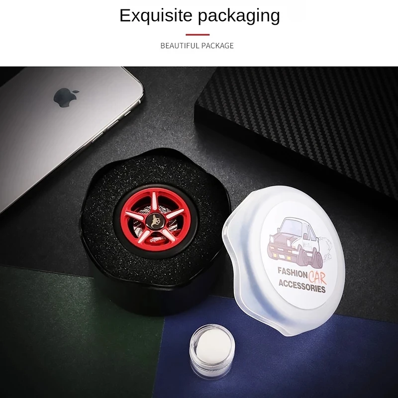 Metalen Wiel Vent Vorm Auto Luchtverfrissers Outlet Clip Geur Diffuser Geur In Refill Spons Voor Mannen Parfums Geur