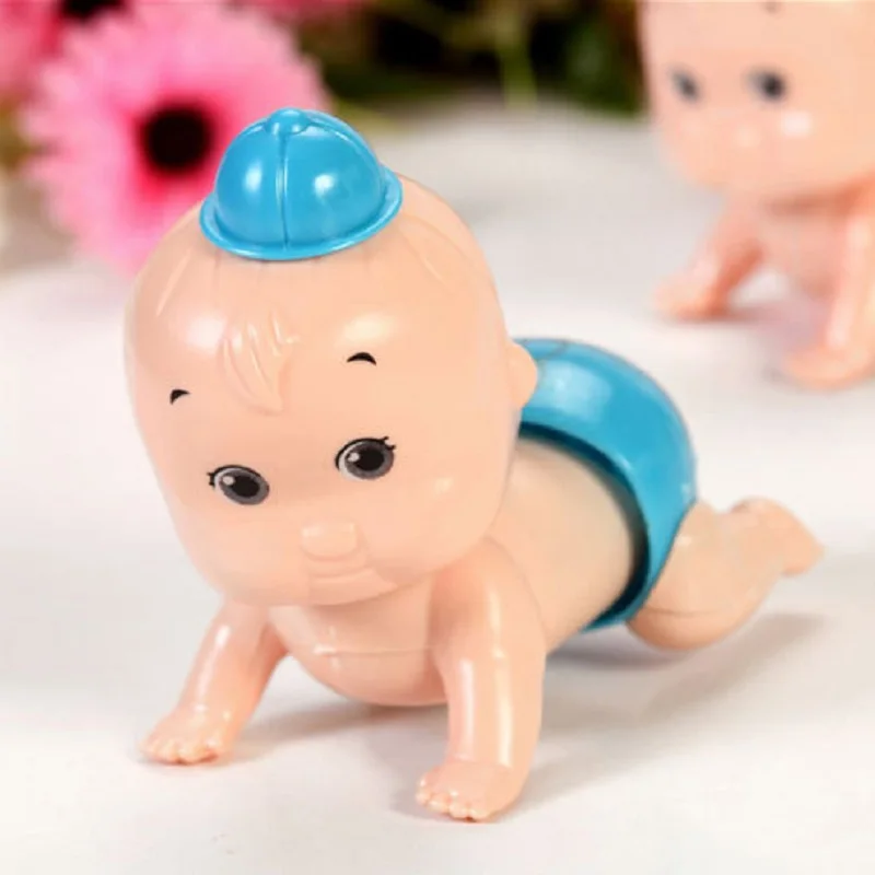 Hot Sale 1Pc Cute Baby Kids Wind Up Toys Crawling Crawl Clockwork Toys Doll Kids Party Gifts for Baby Boy Girls